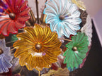 Murano Chandelier | 51 Multicolour Daisy Glass detail by Bling Lighting Studio
