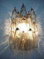 Murano Wall Lamp | 17 Smoked Poliedri Glass | Set of 2