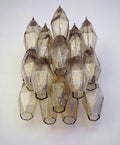 Murano Wall Lamp | 17 Smoked Poliedri Glass | Set of 2