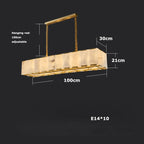 Solaro Natural Alabaster Dining Chandelier product image