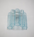 Murano Wall Lamp | 5 Blue Glass Tubes | Set of 2