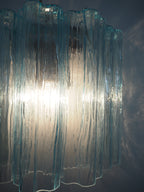 Murano Wall Lamp | 5 Blue Glass Tubes | Set of 2