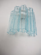Murano Wall Lamp | 5 Blue Glass Tubes | Set of 2