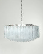 Murano Chandelier – 101 Tuber – Textured – Transparent