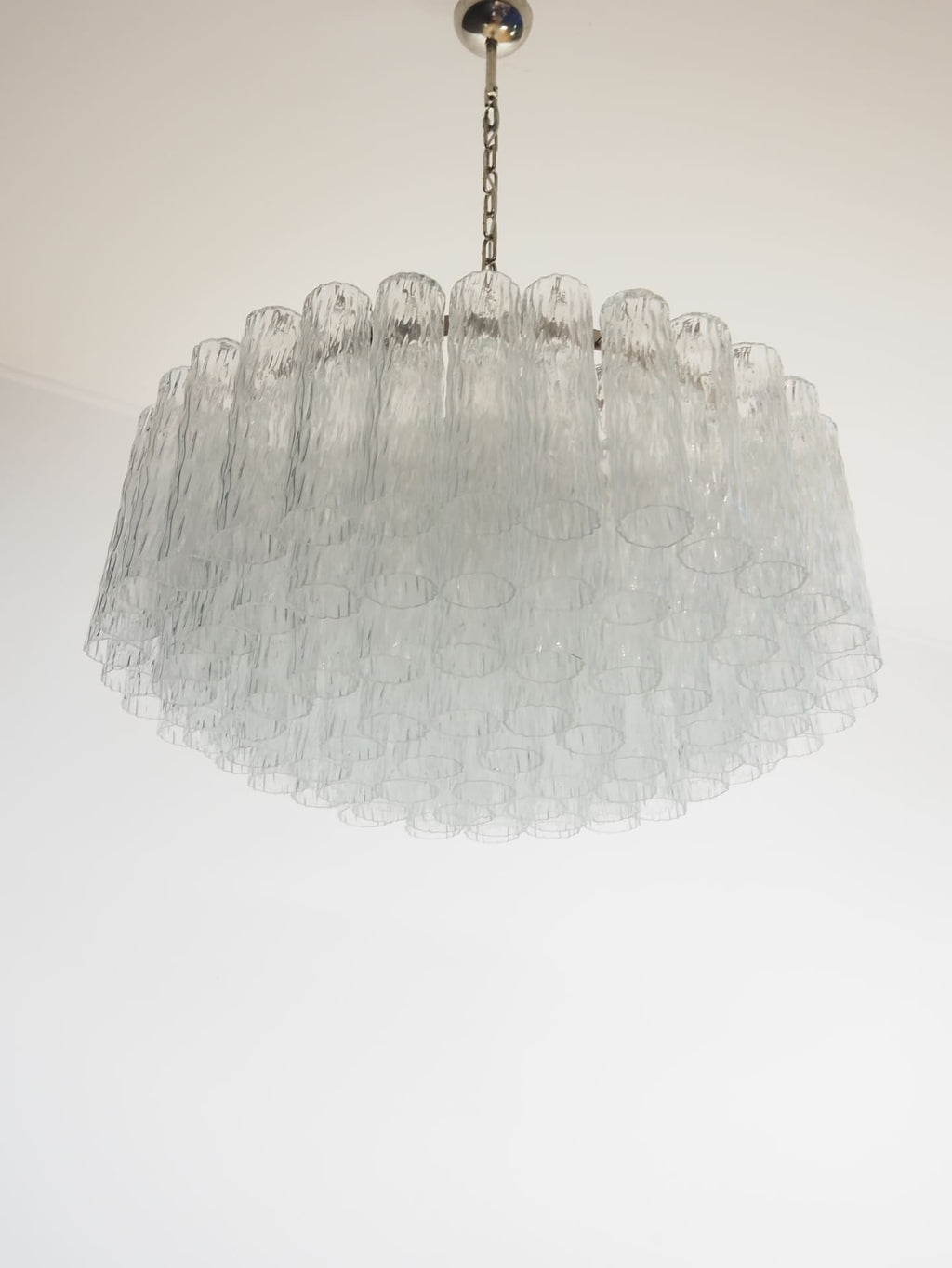 Murano Chandelier – 101 Tuber – Textured – Transparent