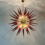 Murano Chandelier | 51 Purple Sputnik detail by Bling Lighting Studio
