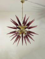 Murano Chandelier | 51 Purple Sputnik detail by Bling Lighting Studio