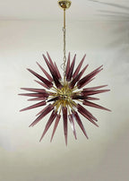 Murano Chandelier | 51 Purple Sputnik by Bling Lighting Studio