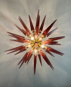 Murano Chandelier | 51 Purple Sputnik detail by Bling Lighting Studio