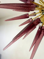 Murano Chandelier | 51 Purple Sputnik detail by Bling Lighting Studio