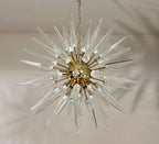 Murano Chandelier | 51 Clear Sputnik detail by Bling Lighting Studio