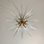 Murano Chandelier | 51 Clear Sputnik detail by Bling Lighting Studio