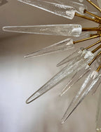 Murano Chandelier | 51 Clear Sputnik detail by Bling Lighting Studio