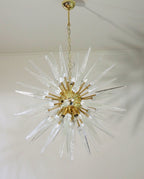 Murano Chandelier | 51 Clear Sputnik detail by Bling Lighting Studio