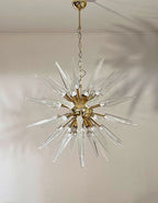Murano Chandelier | 51 Clear Sputnik detail by Bling Lighting Studio