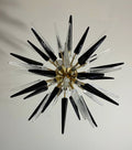 Murano Chandelier | 51 Clear Black Sputnik by Bling Lighting Studio