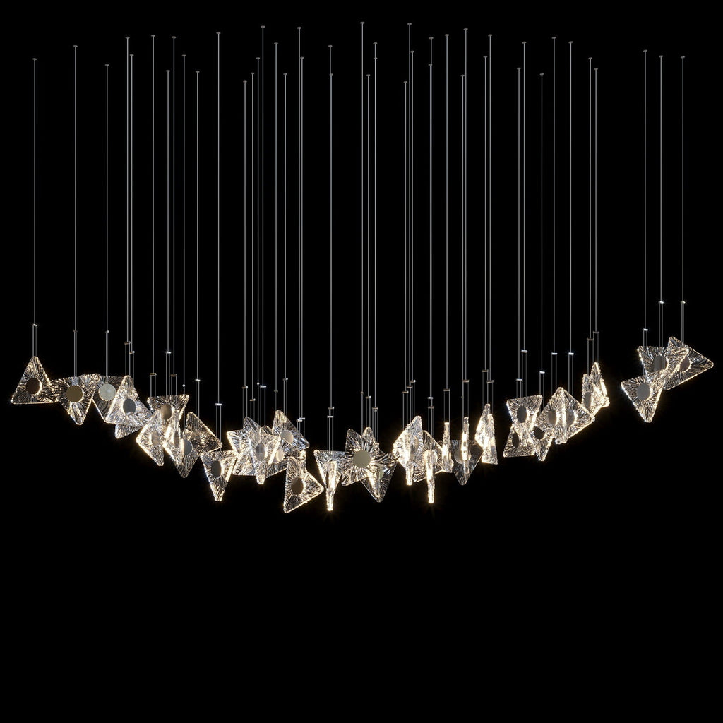 Crystal Bow Cluster Chandelier