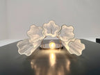 Murano Wall Lamp | 5 Clear Tube Glass | Set of 2