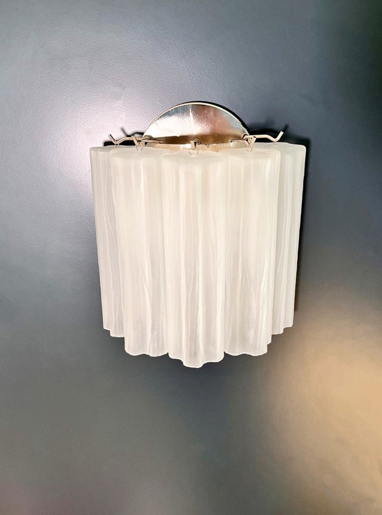 Murano Wall Lamp | 5 Matte Tube Glass | Set of 2