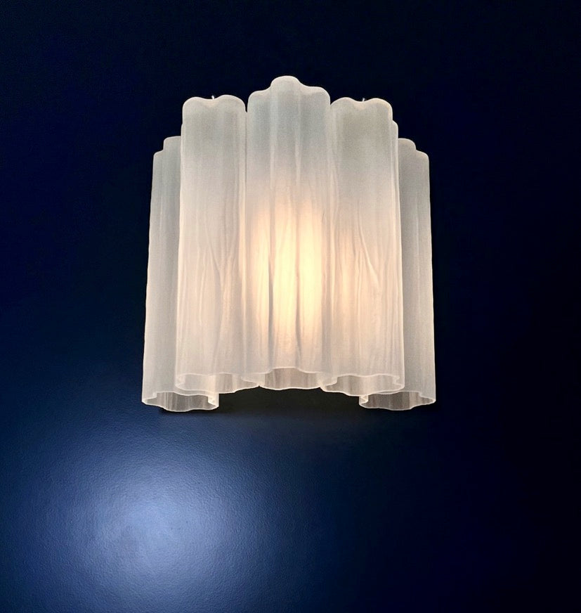 Murano Wall Lamp | 5 Matte Tube Glass | Set of 2