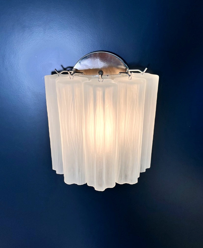 Murano Wall Lamp | 5 Matte Tube Glass | Set of 2
