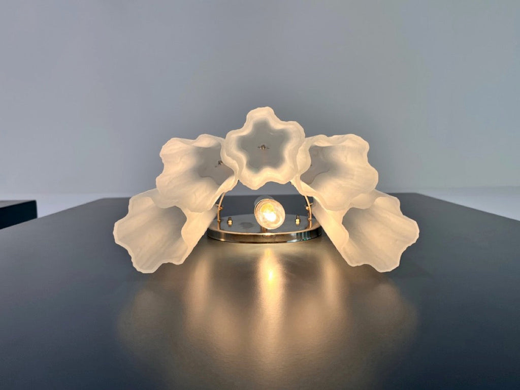 Murano Wall Lamp | 5 Matte Tube Glass | Set of 2