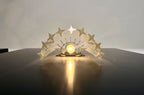 Murano Wall Lamp | 9 Clear Prism Glass | Set of 2