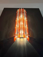 Murano Wall Lamp | 14 Clear Yellow Prism Glass | Set of 2