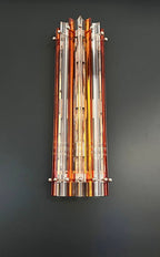Murano Wall Lamp | 14 Clear Yellow Prism Glass | Set of 2