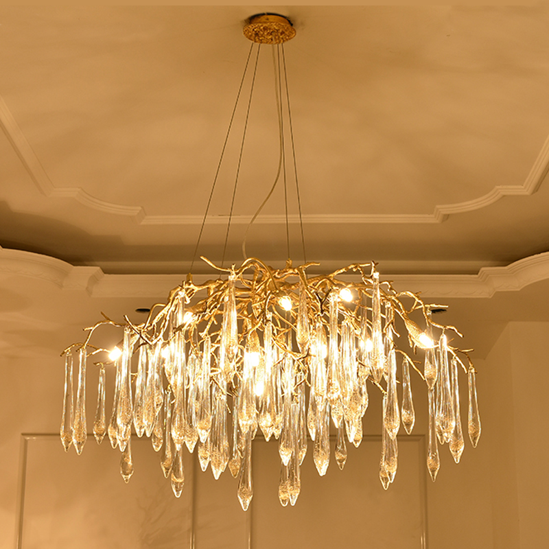 Iris Raindrop Crystal Branch Chandelier additional product view