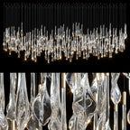 Crystal Teardrop Rain Chandelier