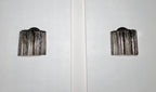 Murano Wall Lamp | 5 Smoked Tube Glass | Set of 2
