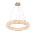 Round Luxury Rock Crystal Chandelier 32" D by Bling Lighting Studio