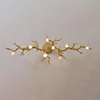 Modern Linear Glass Ball Branch Semi Flush Chandelier by Bling Lighting Studio