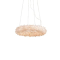 Small Round Luxury Rock Crystal Chandelier 23.6" D by Bling Lighting Studio
