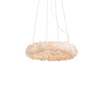 Small Round Luxury Rock Crystal Chandelier 23.6" D by Bling Lighting Studio