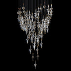 Crystal Diamond Rain Chandelier