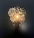 Murano Wall Lamp | 6 Iris Disc Glass | Set of 2