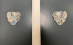 Murano Wall Lamp | 6 Iris Disc Glass | Set of 2