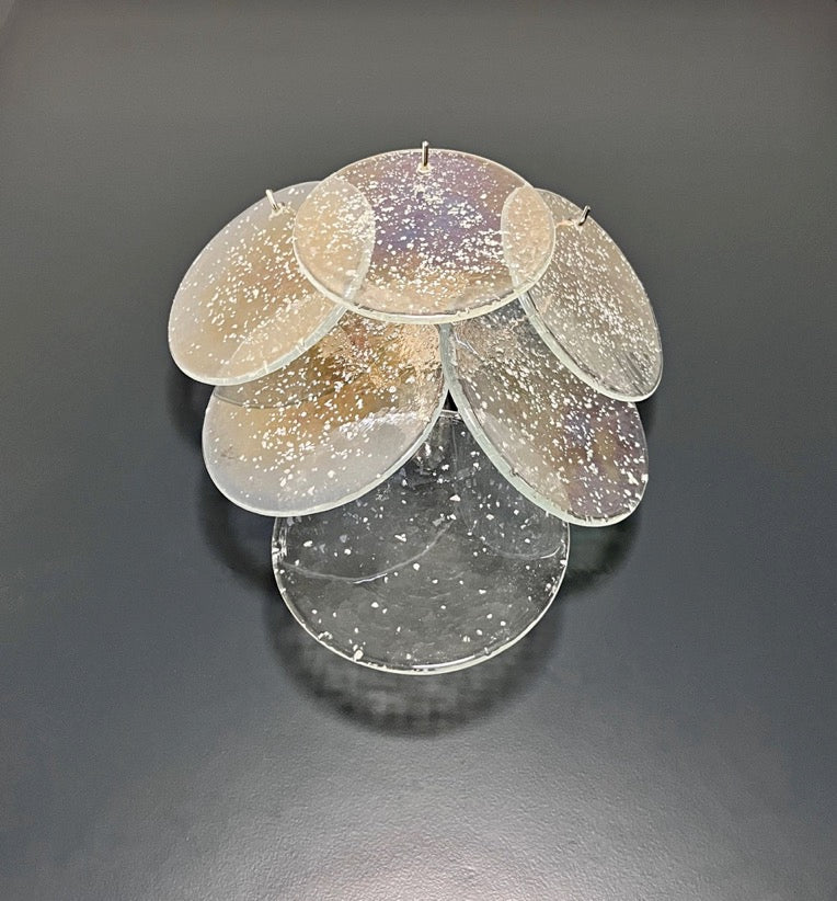 Murano Wall Lamp | 6 Iris Disc Glass | Set of 2