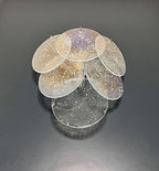 Murano Wall Lamp | 6 Iris Disc Glass | Set of 2