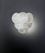 Murano Wall Lamp | 6 Alabaster Glass Disc Glass | Set of 2