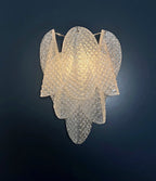 Murano Wall Lamp | 6 Clear Rondini Glass | Set of 2