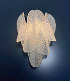 Murano Wall Lamp | 6 Clear Rondini Glass | Set of 2