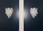 Murano Wall Lamp | 6 Clear Rondini Glass | Set of 2