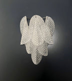 Murano Wall Lamp | 6 Clear Rondini Glass | Set of 2