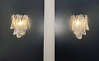 Murano Wall Lamp | 6 Clear Rondini Glass | Set of 2