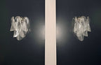 Murano Wall Lamp | 6 Clear Rondini Glass | Set of 2