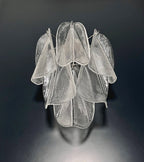 Murano Wall Lamp | 6 Clear Rondini Glass | Set of 2