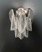 Murano Wall Lamp | 6 Clear Rondini Glass | Set of 2